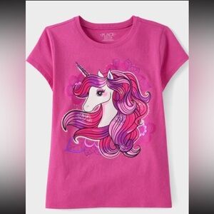 Girls unicorn short sleeve shirt size 8 NWT
